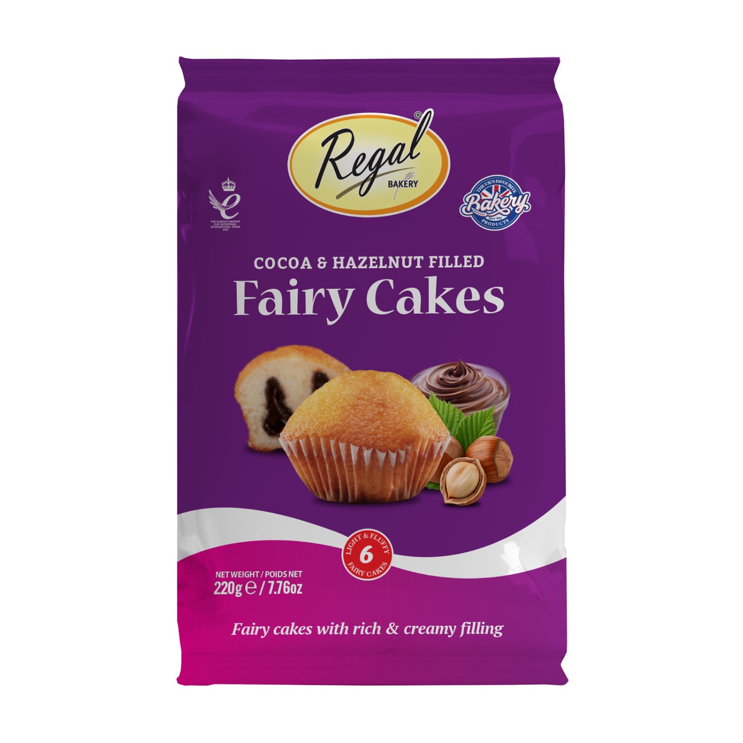 Cocoa & Hazelnut Filled Fairy Cakes