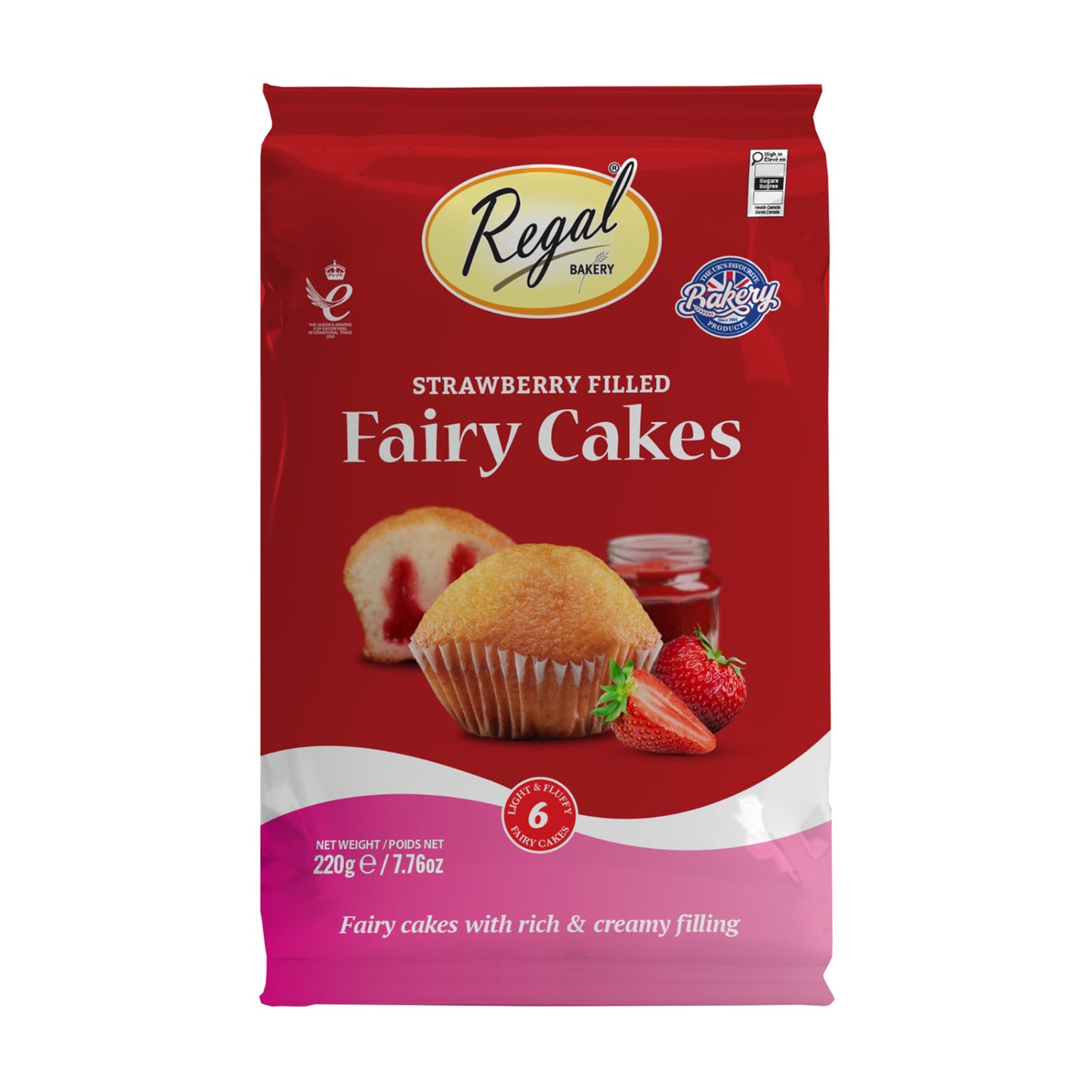 Strawberry Filled Fairy Cakes